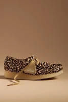 Clarks Wallabee Leopard Flats