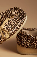 Clarks Wallabee Leopard Flats