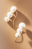 Pearl Ear Crawler Earrings