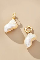 Conch Shell Huggie Earrings