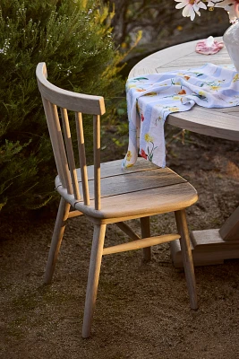 Windsor Teak Side Chairs, Set of 2
