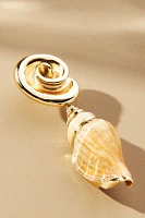 Swirl Shell Drop Earrings