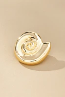 Shell Swirl Post Earrings