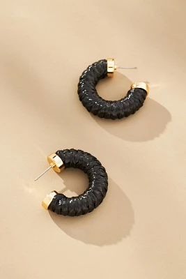 Raffia Hoop Earrings