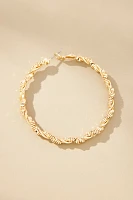 Twisted Chain Hoop Earrings