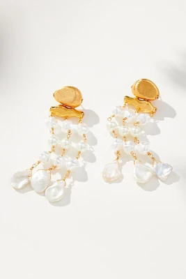 Statement Pearl Drop Earrings