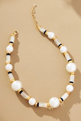 Preppy Pearl Beaded Necklace