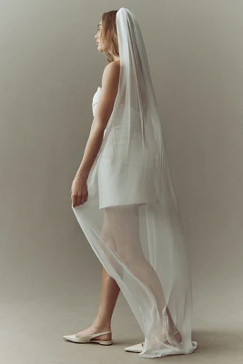 A.B. Ellie Silk Chiffon Cathedral Veil