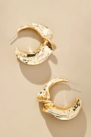 Molten Twist Hoop Earrings