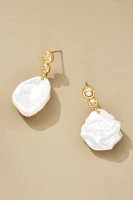 Small Natural Pearl Drop Earrings