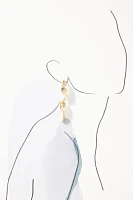 Long Twist Drop Earrings