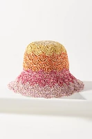 By Anthropologie Straw Bucket Hat