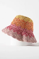 By Anthropologie Straw Bucket Hat