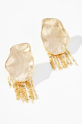 Metal Fringe Drop Earrings