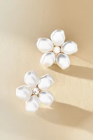 Pearl Flower Post Earrings