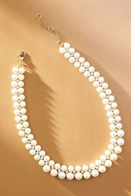 Double Strand Pearl Necklace