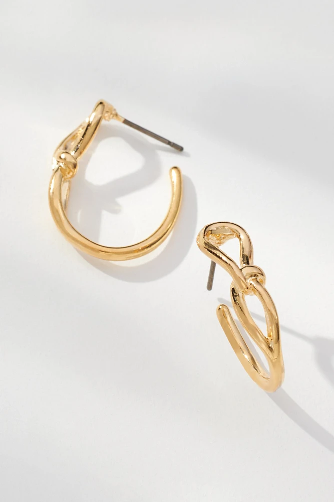 Looped Mini Hoop Earrings