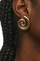 Swirl Shell Post Earrings