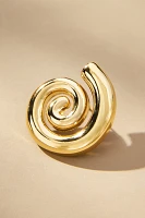 Swirl Shell Post Earrings