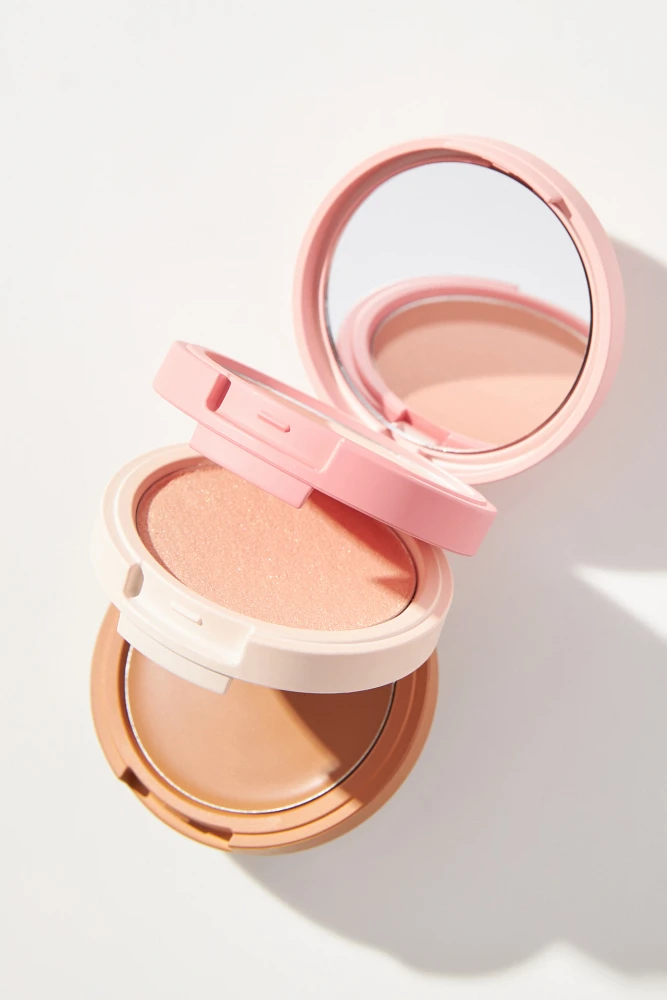 Kaja Beauty Play Bento Cream Bronzer, Powder Blush & Highlighter Sculpting Trio