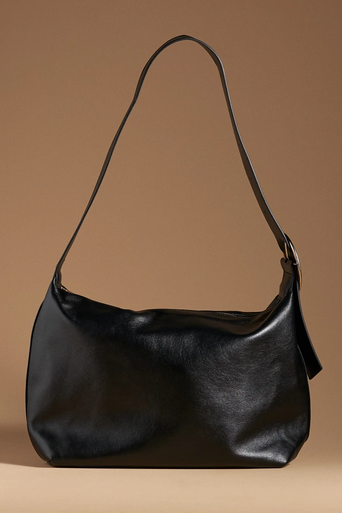 Round Buckle Slouchy Bag