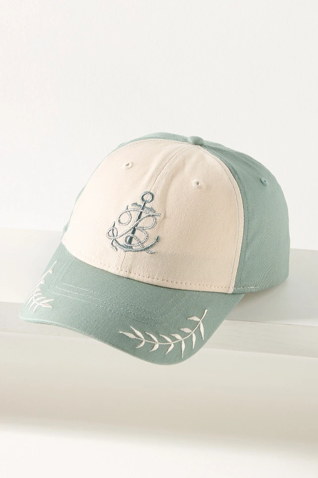 NWT Anthropologie Coney Island Picnic Nautical Monogram Cap Coney Island Picnic Nautical Monogram Cap | Anthropologie main image 2