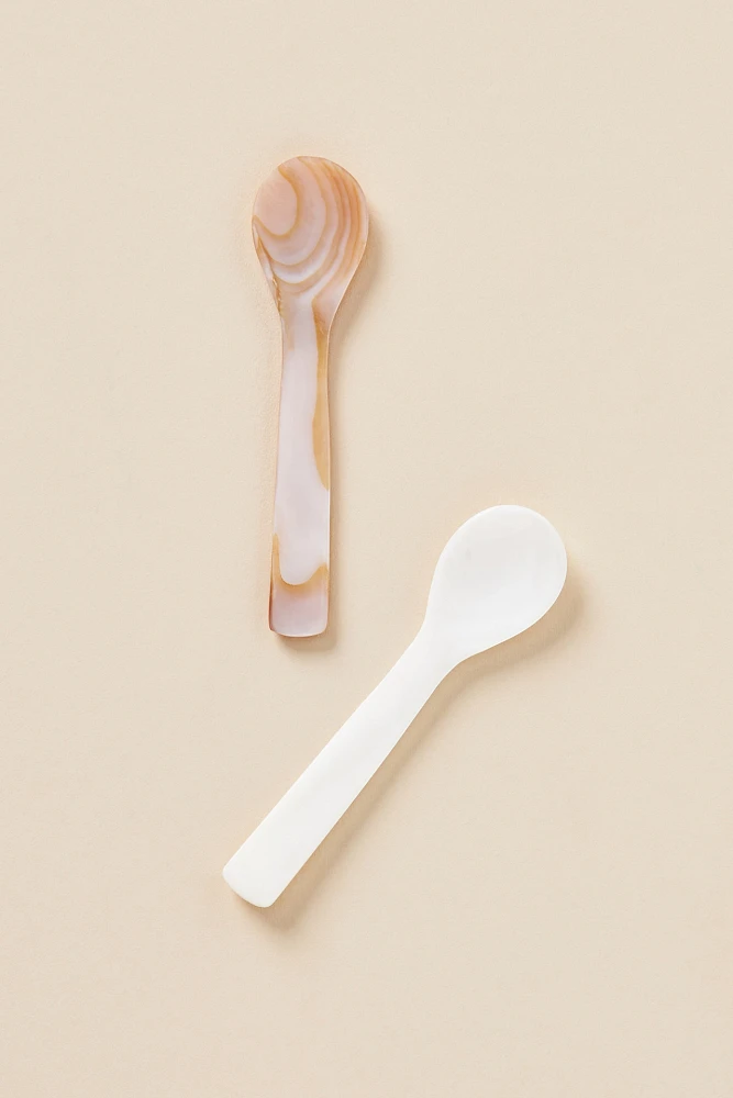 Mother-of-Pearl Caviar Spoons, Set of 2