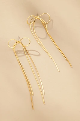 Slinky Bow Drop Earrings