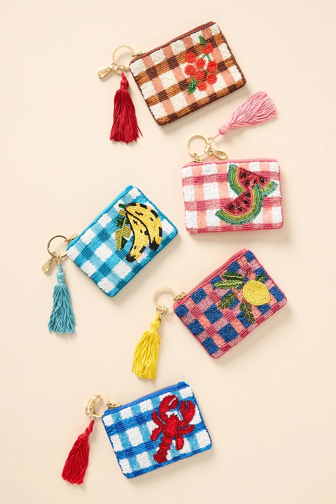 Beaded Coin Purse: Picnic Edition