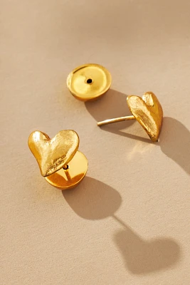 ALÉMAIS Heart Stud Earrings