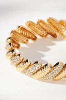 Pavé Ribbed Bracelet