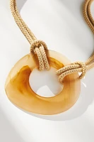 Resin Pendant Cord Necklace