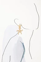 Double Starfish Drop Earrings