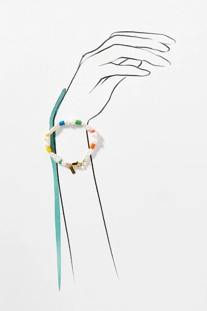 Éliou Silvi Colorful Pearl Bracelet