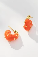 Éliou Theo Dotted Huggie Earrings