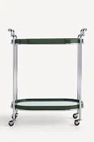 Lennon Oval Lacquer Bar Cart