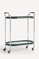 Lennon Lacquer Oval Bar Cart