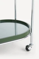 Lennon Lacquer Oval Bar Cart