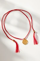 Pajarolimon Silk Tassel Pendant Necklace