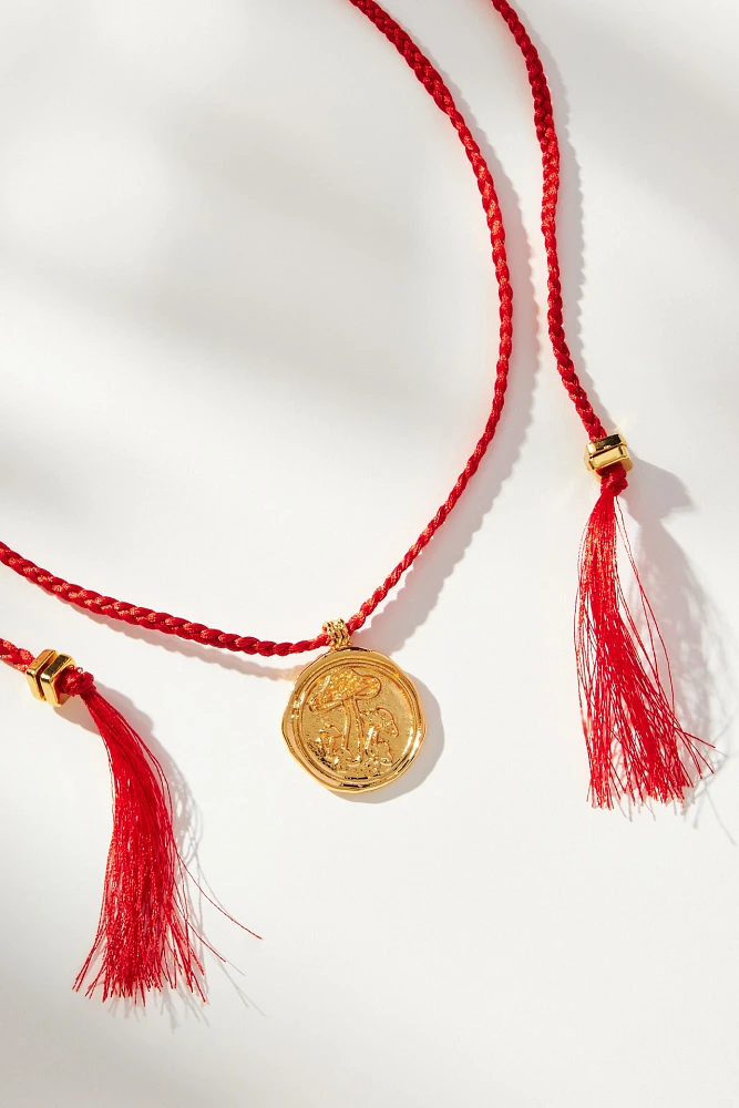 Pajarolimon Silk Tassel Pendant Necklace