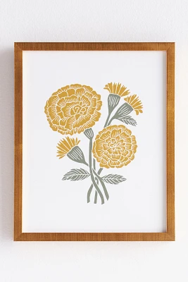 Marigold Linocut Wall Art