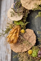 Dried Protea + Mushroom Wreath