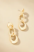 Triple Link Drop Earrings