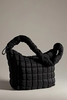 By Anthropologie Quilted Nylon Scrunch Tote