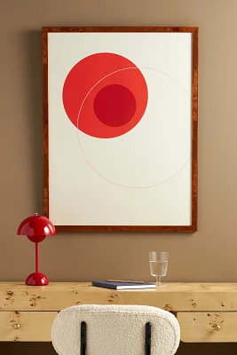 Orange Circular Composition Wall Art