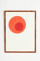 Orange Circular Composition Wall Art