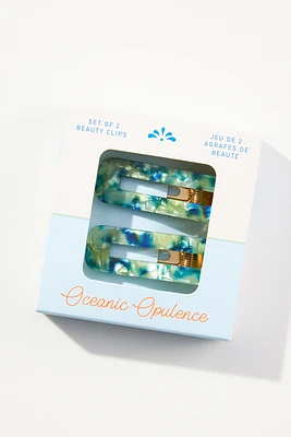 Oceanic Opulence Hair Clips, Set of 2