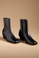 Square-Toe Ankle Boots