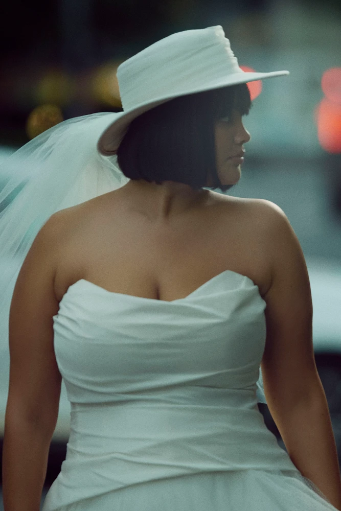 Twigs & Honey Bridal Hat with Trim