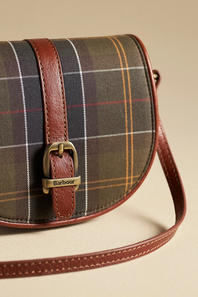 Barbour Katrine Tartan Leather Saddle Bag